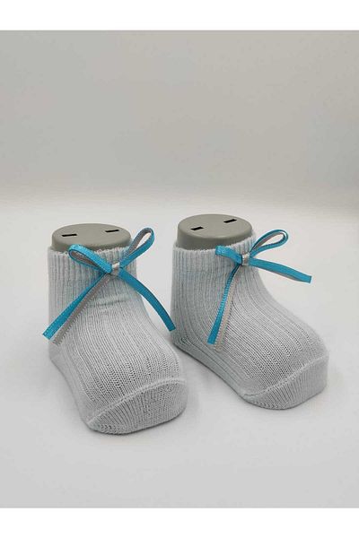 ALTUNTAŞ SINGLE NEWBORN BABY SOCKS BLUE