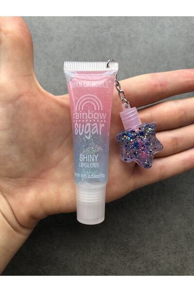 IMAN OF NOBLE Gökkuşağı Dudak Parlatıcısı Yıldızlı 2’li Rainbow Sugar Shiny L...