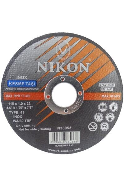 NİKON Kesme Diski Inox 115x1.0mm Krom Kesici 10 Adetli