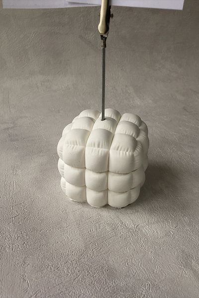 sin istanbul Soft Bubble Concrete Note Holder White, Note Holder