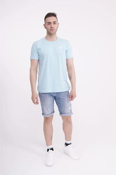 The Socks Company 23SCTS233U Μπλουζάκι με κέντημα με πόδια γαλάζιο