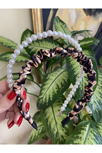 CSR AKSESUAR Комплект от 2 сатенени и перлени диадеми