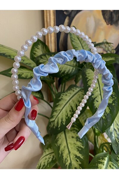 CSR AKSESUAR Σετ 2 στέμματα με σατέν και πέρλες