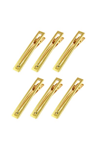 Getshop Alışveriş Pazarı اكسسوار شعر ايبوكسي مستطيل ذهبي M002 6 قطع