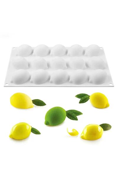 Getshop Alışveriş Pazarı 3D Meyve Limon Şekilli Kek Dekorasyon Mousse Tatlı P...