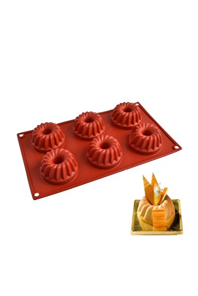 Getshop Alışveriş Pazarı Muffin 6-Hole Donut Cake & Chocolate Silicone Mold G...