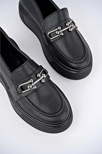 New Optimal حذاء أكسفورد يومي لتقويم العظام للنساء من Dirra باللون الأسود