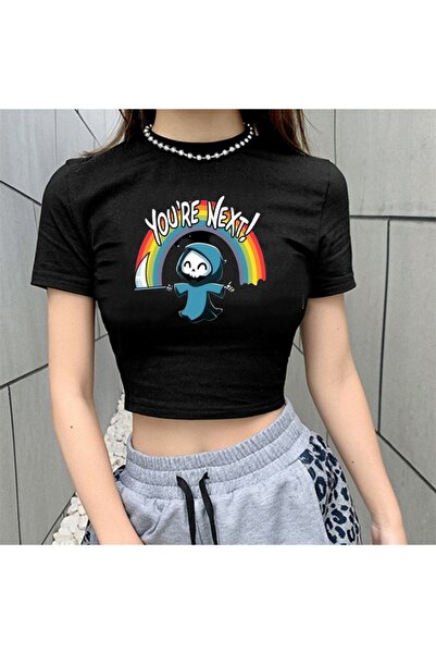 Touz You're Next Black Crop - بلانت بلانت