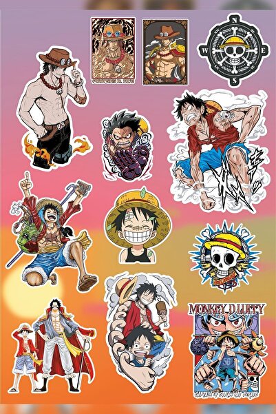 Anime Marketi مجموعة ملصقات الكمبيوتر المحمول المختلطة من قطعة واحدة (12 قطعة)