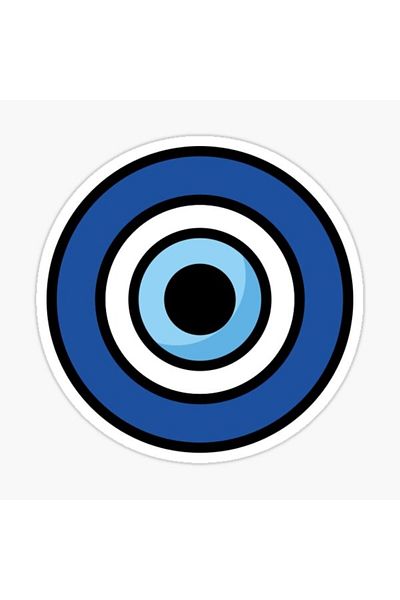 TSC 18CM Evil Eye Bead Sticker Autocolant de perete Auto Pastă M13