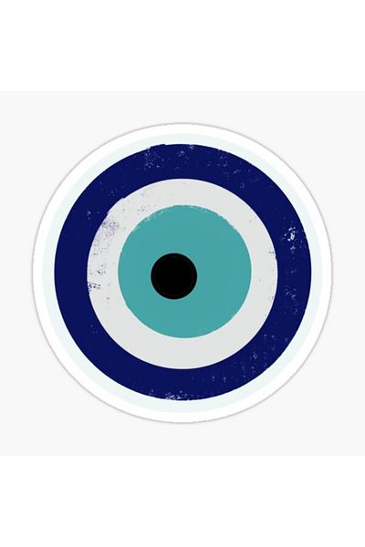 TSC 18CM Evil Eye Bead Sticker Autocolant de perete Auto Pastă M12