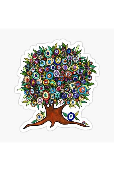 TSC Evil Eye Bead Paste Sticker Sticker Wall 18cm Md15