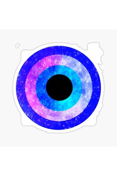 TSC 18cm Evil Eye Bead Sticker - Sticking Label Md22