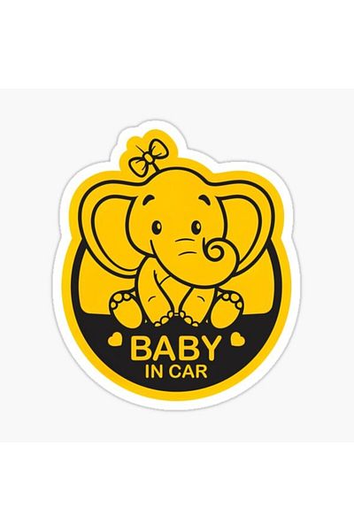 TSC Copilul are o mașină Baby in Car Sticker Pastă 19CM md1