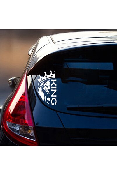 TSC ملصق سيارة أسد لاصق 19 سم للنافذة الخلفية