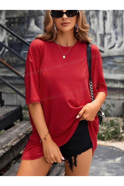 Pear Wear Πολύχρωμο T-Shirt Unisex T-shirt Oversize (Wide Fit) Tshirt
