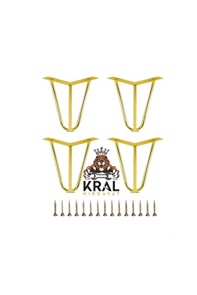 KRAL HIRDAVAT Demir Gold Koltuk Kanepe Ayağı 18cm