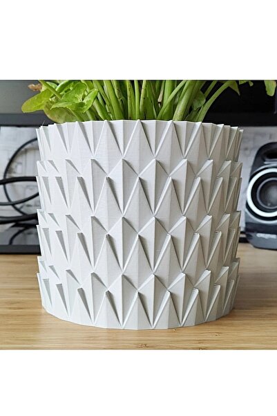 TuransoyCraft Pul Vazo & Saksı Büyük Boy (PLASTİKTİR 20 CM ÇAP 16 CM YÜKSEKLİK)