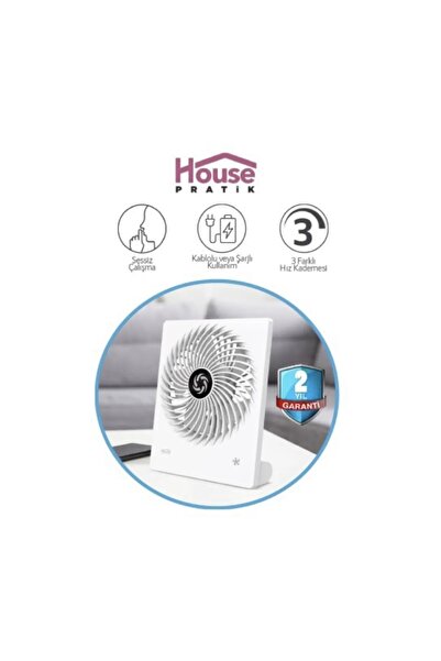 House Pratik Şarjlı masa üstü fan Şarj edilebilir soğutucu fnşarjlı