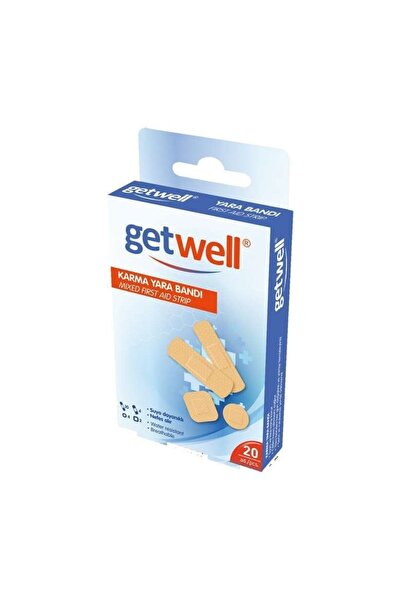 Getwell Su Geçirmez Karma Yara Bandı 20 Adet