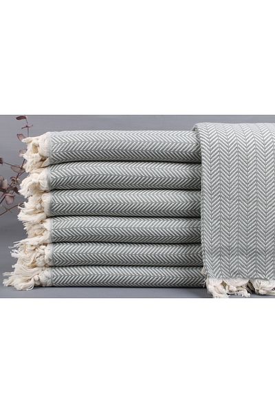 Kayra Export بطانية قطن بيكيه باللون الأخضر الزيتوني مقاس كبير 190x230 سم بطانية بيكيه متوسطة السُمك