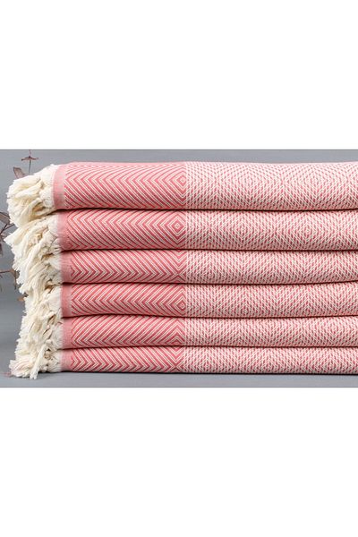 Kayra Export غطاء قطني بيكيه زهرة الرمان 200x230 سم غطاء قطني غطاء ديكور