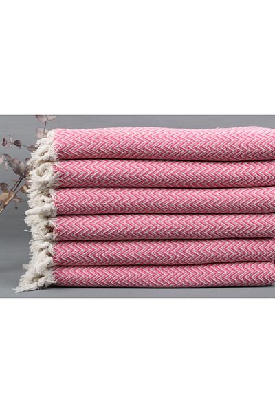 Kayra Export Fuchsia160x190 cm Single Pique Set