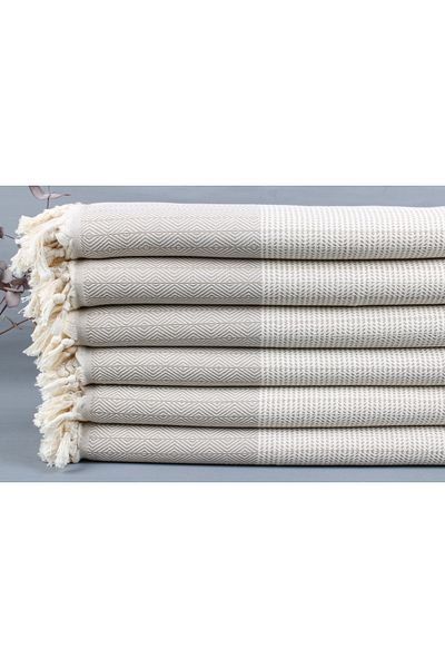 Kayra Export Pique Beige 180x200 Cm Cotton Pique Medium Thick Blanket