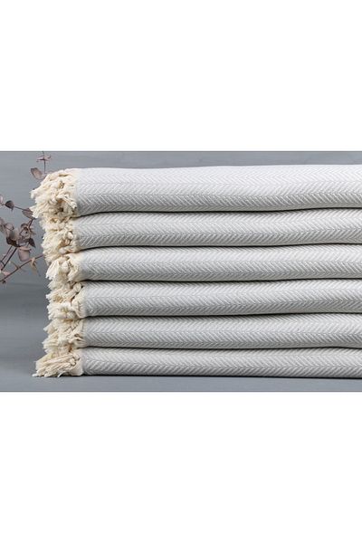 Kayra Export Pique Light Gray Cotton Cover 190x230 Cm Large Size Pique Medium Thick Cover