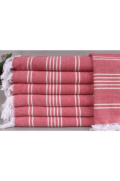 Kayra Export بيكيه أحمر 180x240 سم قطن بيكيه غطاء رقيق