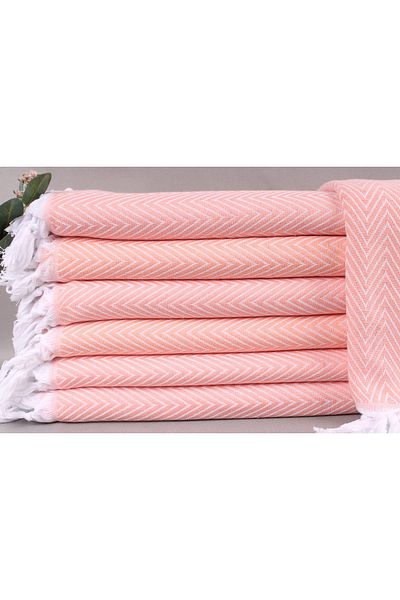 Kayra Export غطاء قطن بيكيه مرجاني مقاس 200x240 سم غطاء ديكور غطاء قطن بيكيه مقاس كبير