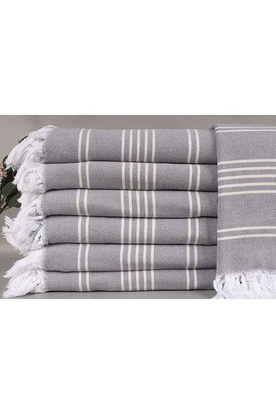 Kayra Export بيكيه رمادي غامق 180x240 سم قطن بيكيه غطاء رقيق
