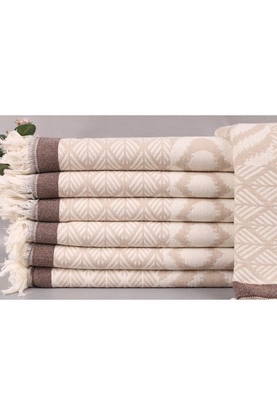 Kayra Export Pique Light Beige-brown 125x170 Cm Peshtemal Pique Cotton Cover