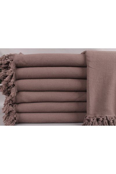 Kayra Export Pique Brown 175x220 Cm Cotton Thin Pique Blanket