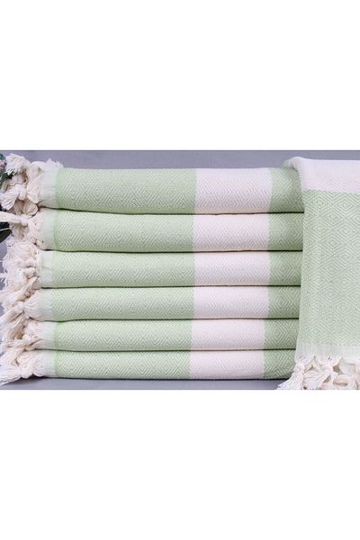 Kayra Export Pique Pistachio Green 200x230 Cm Cotton Pique Cotton Cover Double Bedspread