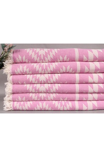 Kayra Export Pique Fuchsia 140x210 Cm Cotton Pique Thin Blanket