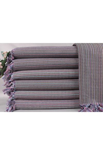 Kayra Export بيكيه كاكي أخضر 220x230 سم غطاء ديكور مزدوج من القطن بيكيه سميك متوسط