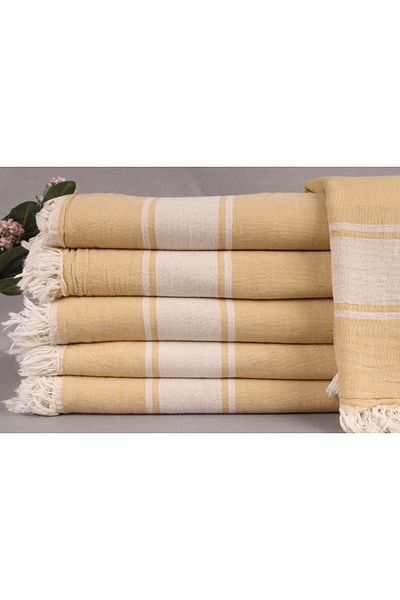 Kayra Export Pique Mustard 150x180 Cm Cotton Pique Cotton Cover