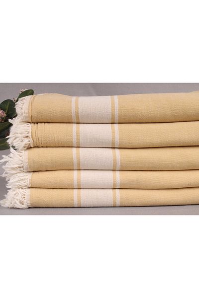 Kayra Export Pique Mustard 150x180 Cm Cotton Pique Cotton Cover