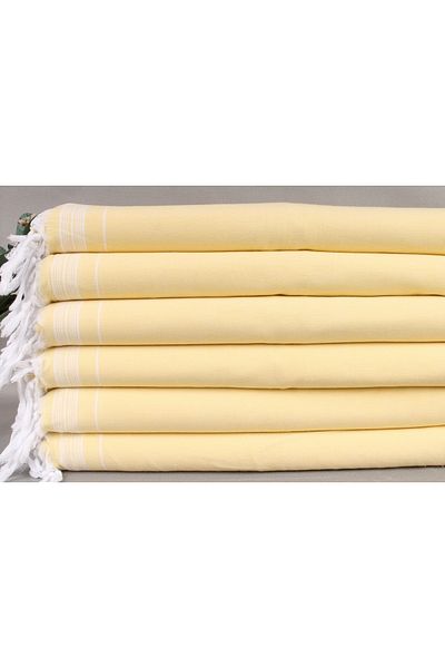 Kayra Export Pique Yellow 140x230 Cm Multi-Purpose Blanket Cotton Thin Pique