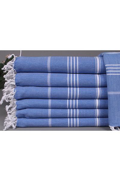 Kayra Export بيكيه ساكس أزرق 160x220 سم قطن بيكيه غطاء رقيق