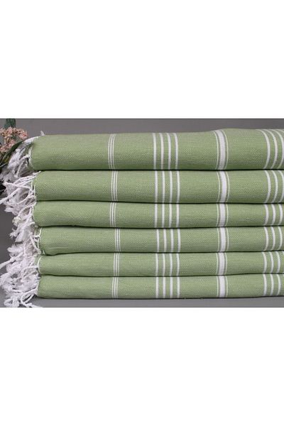 Kayra Export Pique Khaki Green 160x220 Cm Cotton Pique Thin Blanket