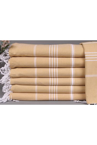 Kayra Export Pique Mustard 160x220 Cm Cotton Pique Thin Blanket