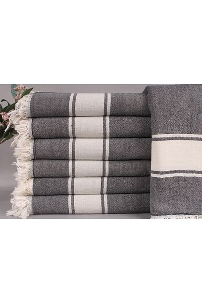 Kayra Export Black Pike, Housewarming Gift, 150x180 cm Cotton Blanket, : Double Bedspread,