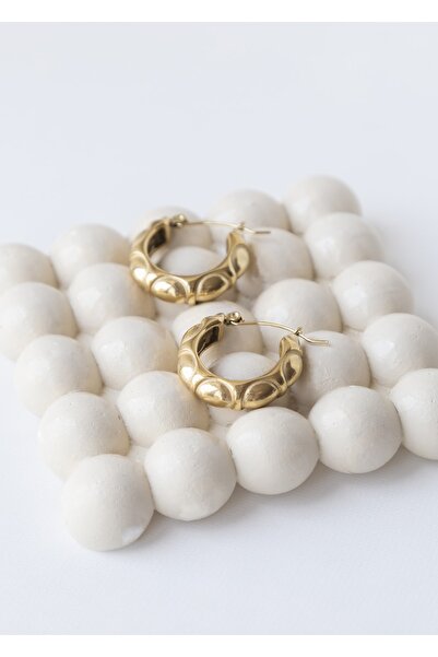 CHARMLUCKY Çelik Halka Küpe