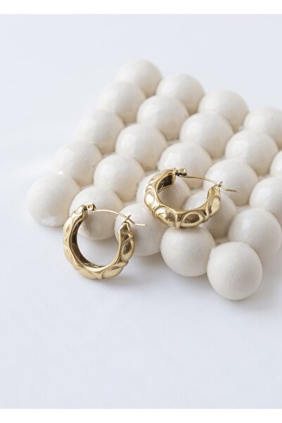 CHARMLUCKY Çelik Halka Küpe