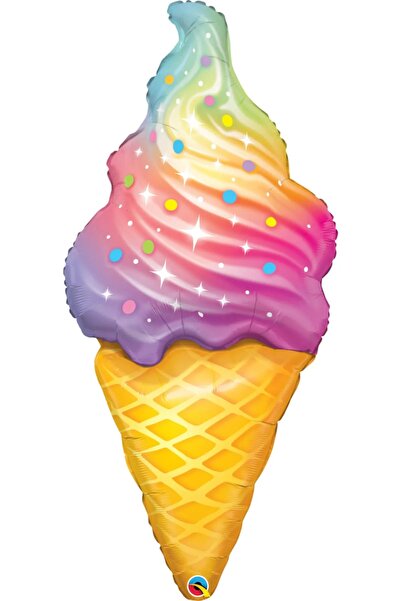aşkın concept Gökkuşağı Dondurma Şekilli Folyo Balon