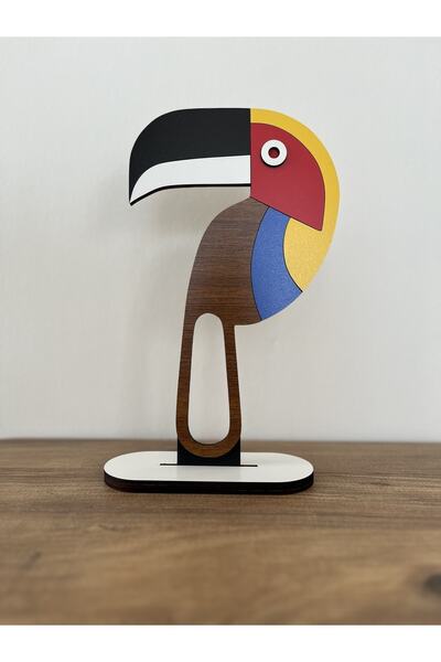 Amorf Design Amorfoz Tukan Serisi 3'lü Ahşap Biblo