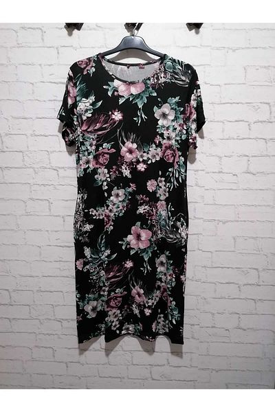 anne moda ankara ΣΤΕΝΟ ΚΟΥΤΙ, 2 πλαϊνές τσέπες, 95% βισκόζη, στρογγυλή λαιμόκοψη, κατά του ιδρώτα, πλήρες καλοκαίρι, λίκρα, μοντέρνο φόρεμα,