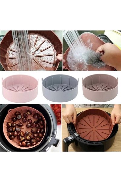 MaxiPro Airfryer Silicone Cooking Container, Airfryer Accessory, Airfryer Air Fryer Container, Sgs Health Certified
